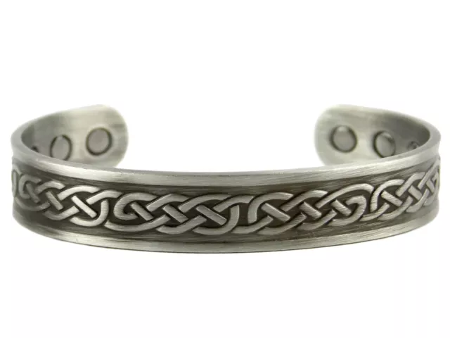 Chunky cuivre XL finition étain bracelet/bracelet design nœud celtique 6 mag 3