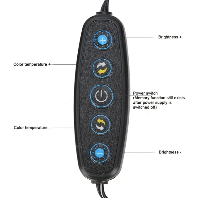 32006500K Luz de Relleno de Belleza USB Selfie Luz de Relleno con Trípode Relleno de Luz