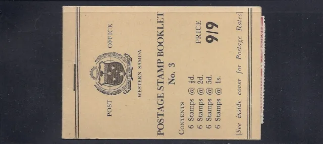 Samoa 1960 Broschüre Sg SB6 F/VF MNH