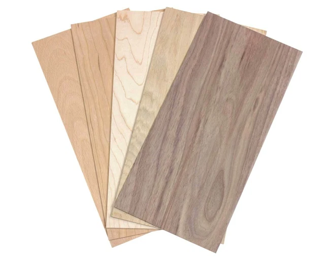 3 Feuilles De Placage Bois De Rose Cocobolo Saraifo, 2mm D'épaisseur, 125x20.5cm - Durable