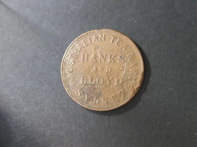 Token Penny, 1857 Hanks and Lloyd 1d token
