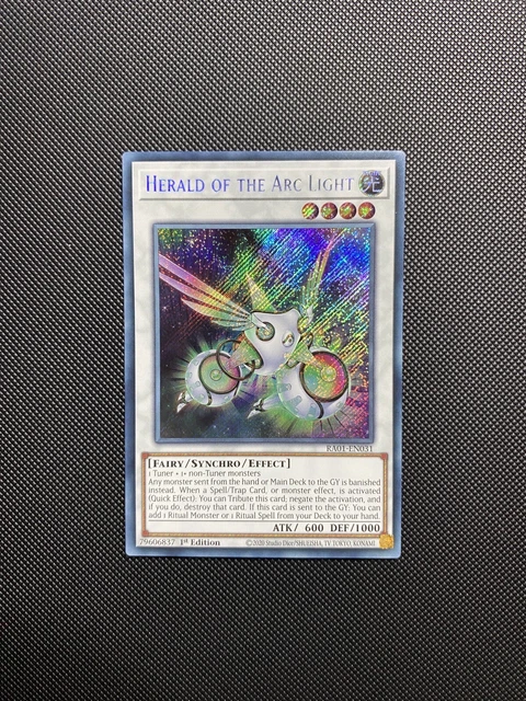 Yu-Gi-Oh! Herald Of The Arc Light Super Rare Card (NECH-EN052) – 1st Edition From The New Challengers Set - View #5
