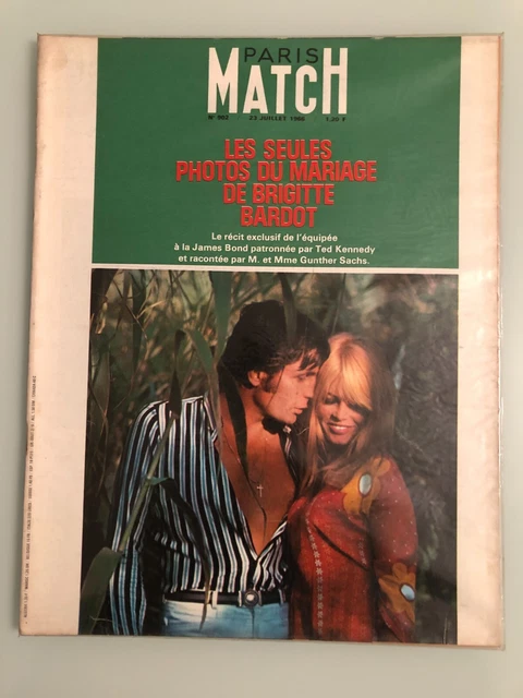 Revue Paris Match Collection N°2266 Sur Brigitte Bardot - 1992, En Folio, Bon état