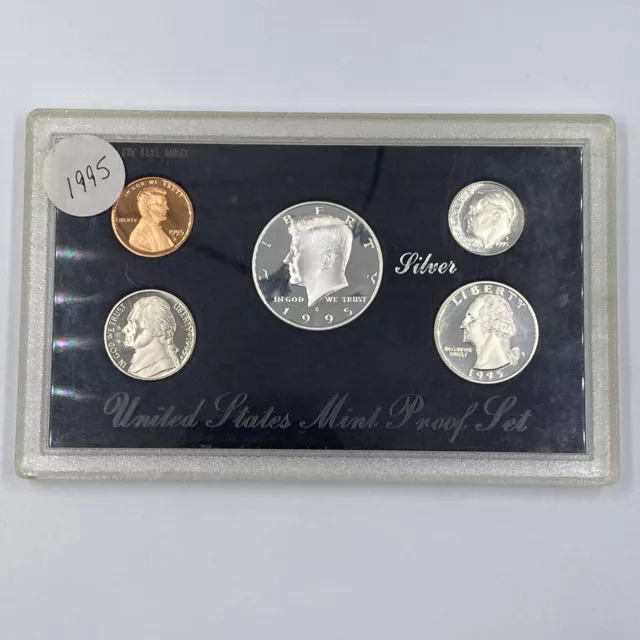 1995-S Silver Proof Set U.S. Mint 90% Silver NO Box Or COA