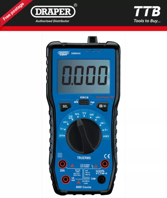 Draper Auto  Manual Ranging Digital Multimeter 92433