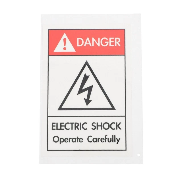 Matériel 1PC Équipement Électrique Signe Sticker Stickers Électrique Autocollant