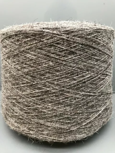 Herdwick Yarn 100% Wool 500g Cone 1/7's NM, 13.5 YSW - 2ply Natural Dark Grey