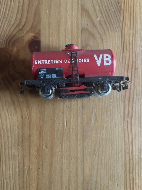 1) 6495 / JOUEF FRANCE WAGON CITERNE A ESSIEUX NETTOYEUR DE VOIE