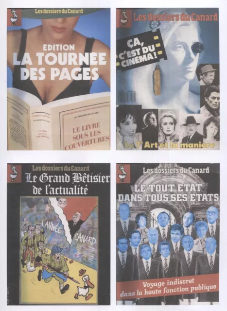 4 Dossiers Du Canard Enchaine Entre 1987 Et 1990 - Betisier - Fonction Publique