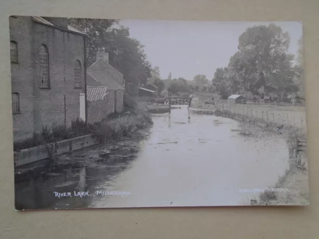 RP Postcard of The River Lark Mildenhall Suffolk Thetford Publisher