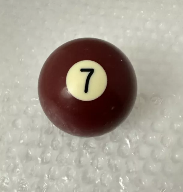 # 7 Maroon Solid Single Ind Pool Ball Billiard 2 1/4” Replacement