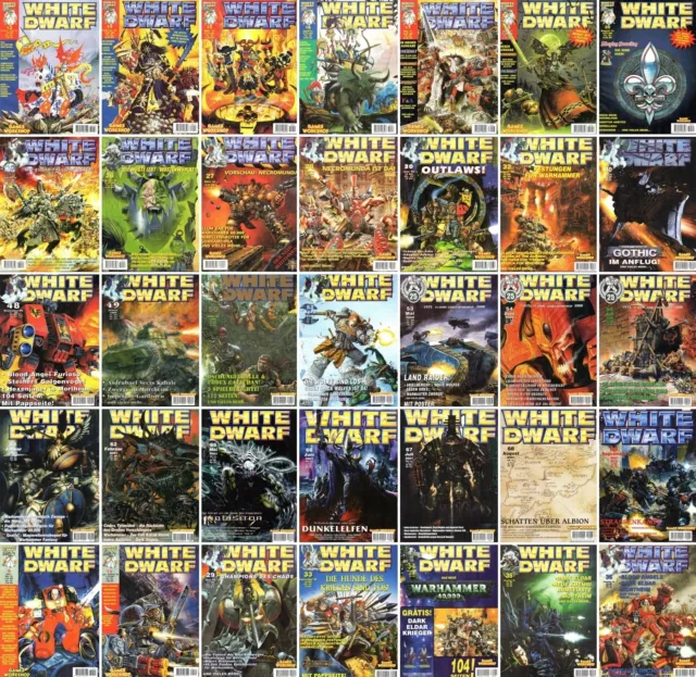 Auswahl: White Dwarf-Ausgaben Nr.1-60-Games Workshop Magazin-deutsch-sehr selten