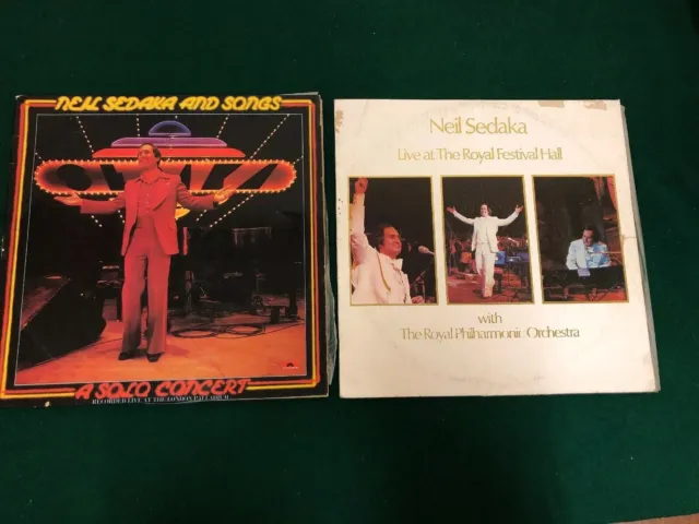 Records Vinyls Neil Sedaka Stereo Market Stall Music Retro Mixed Vintage Songs