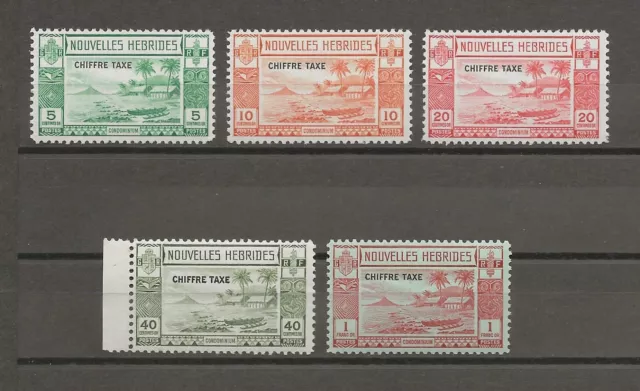 NEW HEBRIDES/FRENCH 1938 SG FD65/9 MNH Cat £150