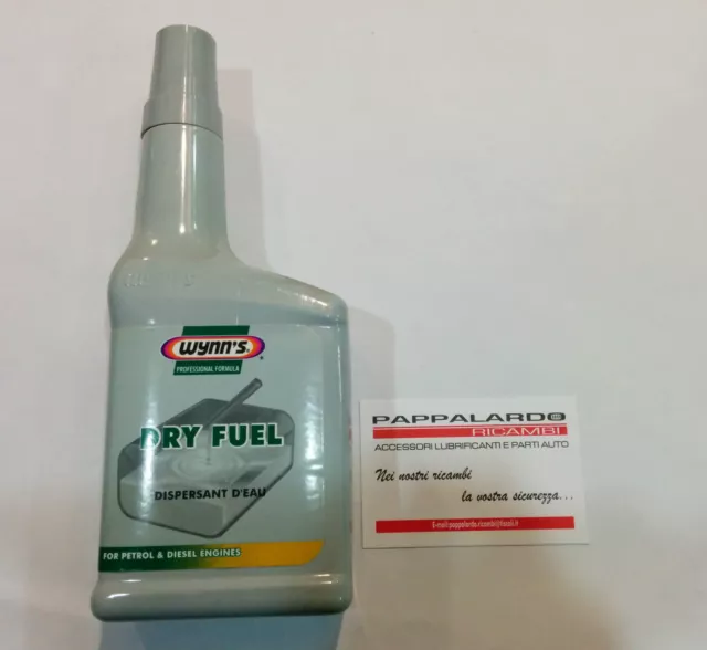 ADDITIVO WYNN'S 325ml DRY FUEL ASSORBE ED ELIMINA L'ACQUA PER BENZINA E DIESEL