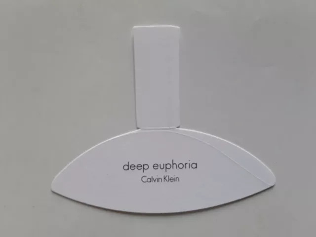 CALVIN KLEIN   "   DEEP EUPHORIA   "  Superbe Carte à parfumer   * Photo