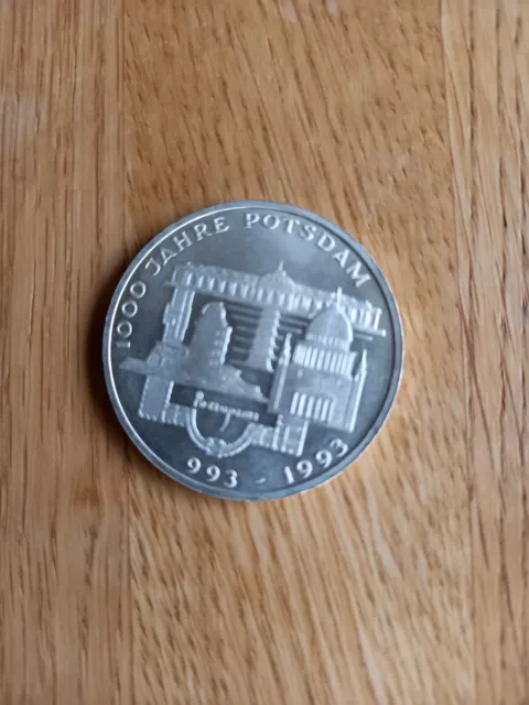 10 DM Silbergedenkmünze 1993 1000 Jahre Potsdam bankfrisch