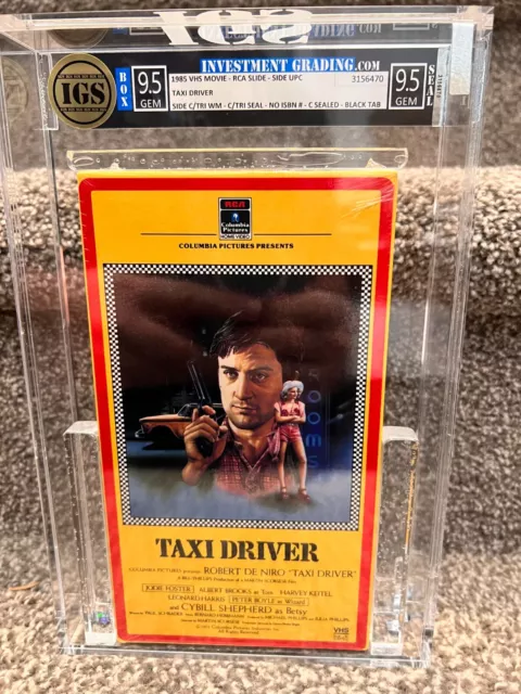 TAXI DRIVER 1985 VHS IGS Graded 9.5/9.5 GEM PERFECT COPY WATERMARKS First Print