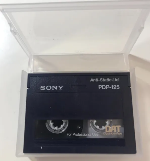 Pack of 5 DAT Cassettes SONY PDP-125. Second hand, erased. Perfect condition