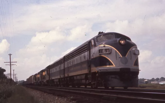 Duplicate Train Slide R.F. & P   F-7   #1109  09/1959 Raleigh N. Carolina