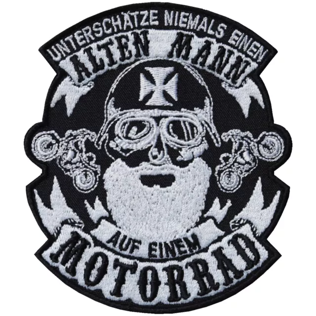 Aufnäher: Motorradfahrer Biker Aufbügler/Patch/Flicken/Bügelbild/Applikation