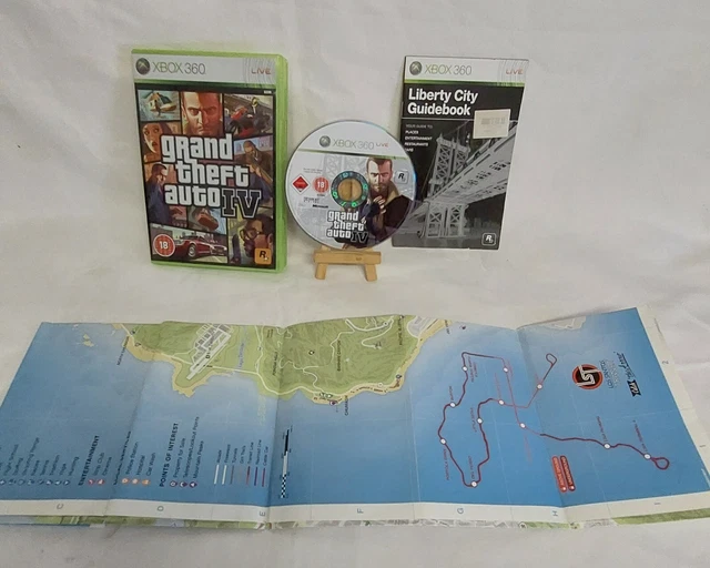 GRAND THEFT AUTO IV Xbox 360 Game to Liberty City, With Manual