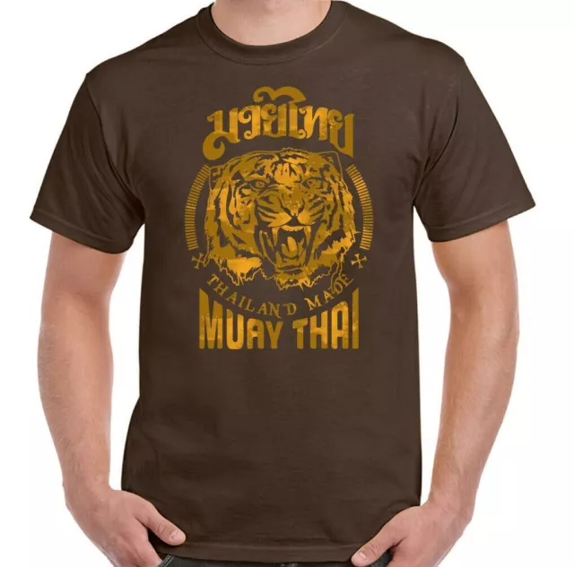 Muay Tailandese T-Shirt Mma UFC Arti Marziali Palestra Top Tigre Shorts Guanti 3