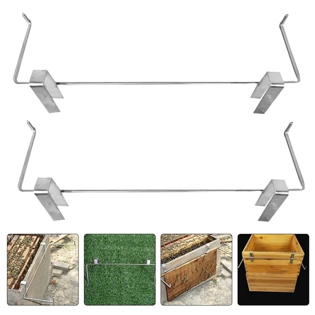 2Pack Hive Stand Beehive Frame Holder Beekeeping Frame Gripper Support3966