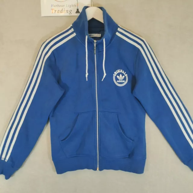 Adidas Originals Jacket Zip Up Track Top Size 38 Mens 2011 Old Skool S-M Blue