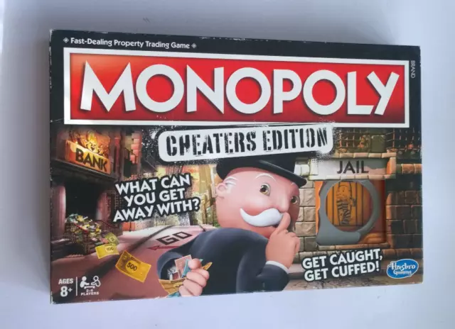 Monopoly Cheaters Edition Board Game  Hasbro Box COMPLETE 2017