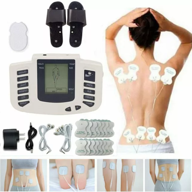 Pulse Tens Electric Massage Stimulator Full Body Relax Muscle Therapy Massager