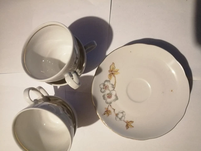 Service à Café Vintage J&G Meakin - 6 Tasses Et Soucoupes Multicolores Pastel, Occasion
