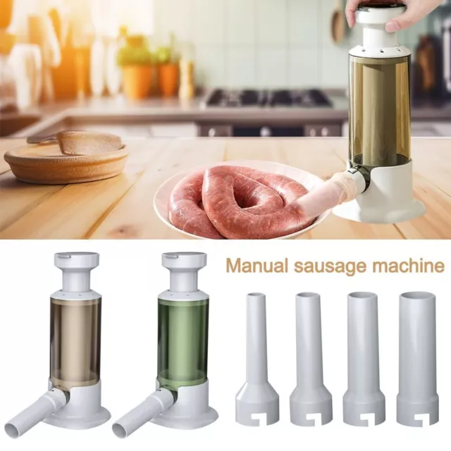 with 4 Stuffing Tubes Sausage Maker Meat Filling Machine  Kitchen Supplies