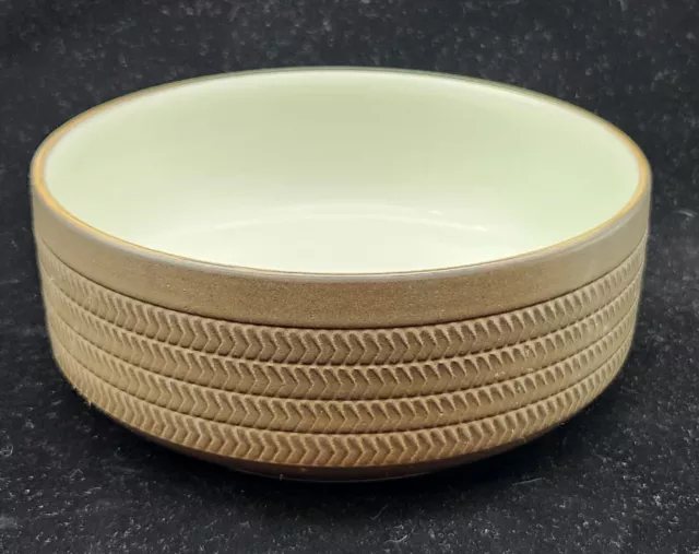 Vintage DENBY "Camelot" Stoneware Vegetable Serving Bowl 7" Rd 3" Tall ENGLAND