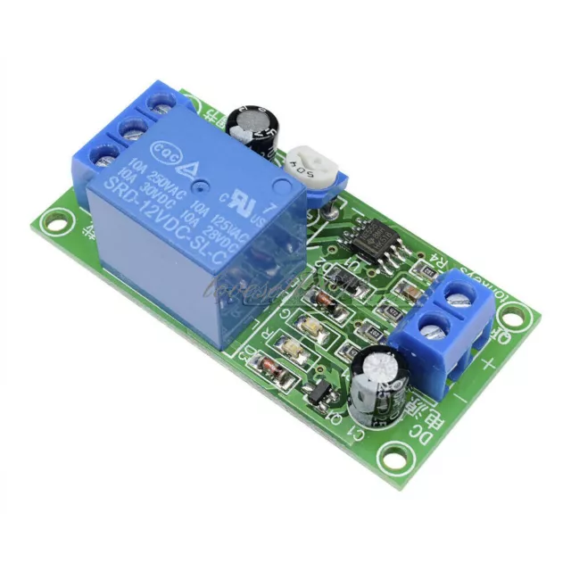 DC 12V 0-60 Second Adjustable Delay Time Turn off Switch NE555 Timer Relay