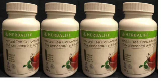 4 Herbalife Concentrate Tea 100g (Original,Lemon,Peach,Raspberry)- FREE SHIP