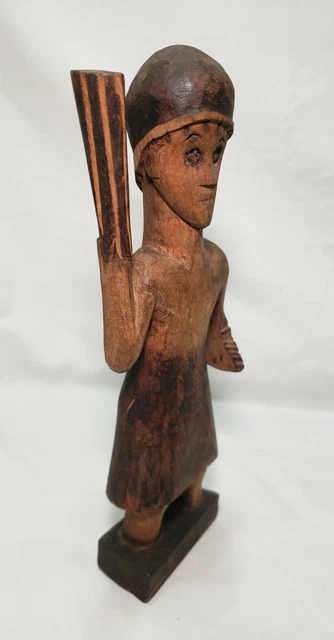 Carved Wood Figure Congo Ghana African Art, KASANGALA 9" / 23 cm Lega  Ashanti