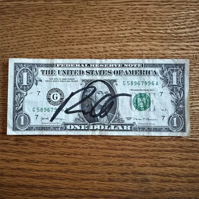 RON DESANTIS SIGNED 1 American Dollar Bill 2024 Presidential Candidate