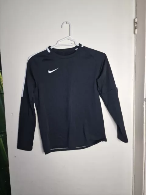 Felpa Nike Junior nera Dri Fit invecchiata 12-13 anni large