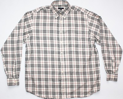 16.5/42/come L BURBERRY London Camicia a Righe 