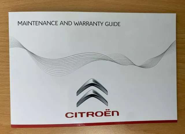 Citroen Service Book C1 C2 C3 C4 C5
