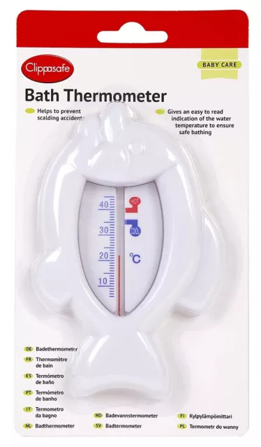 Clippasafe Bad Fisch Thermometer Baby Säugling Kind Badezeit Wassersicherheit Neu