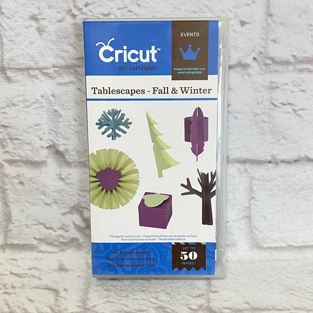 Cartucho Cricut - PAISAJES DE MESA otoño e invierno - Libro de recortes completo de artes y artesanías