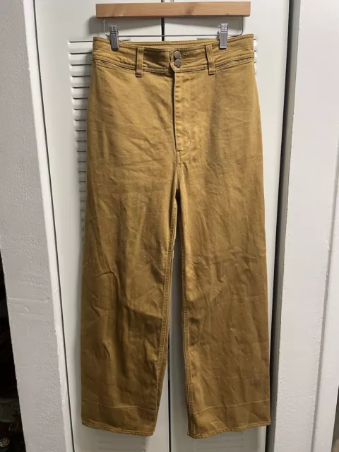 A Piece Apart High Waist Wide Legged Brown Pants Size 8