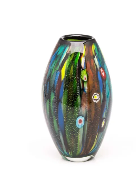 Decorative table vase - italian murano style - glass - 9.8" (25cm) 3