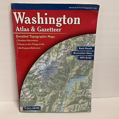 Delorme Atlas & Gazetteer: Washington State 2002 Paperback Illustrated Oversized