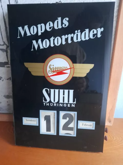 Dauerkalender Drehkalender Simson Suhl Motorräder Mopeds Original 50er