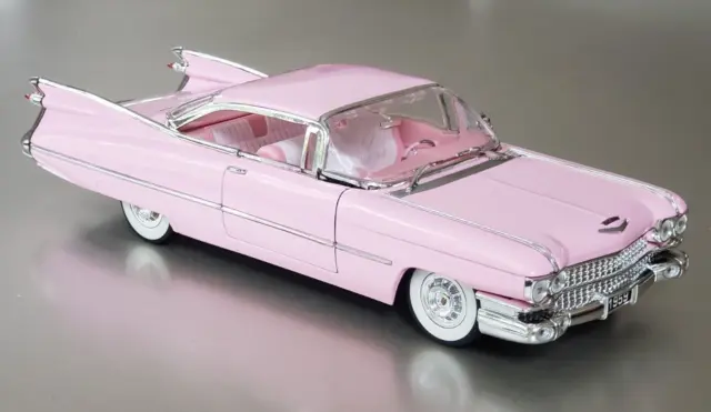 JADA Toys 1959 Pink Cadillac Deville 1:24 Scale Die-Cast & Display Case