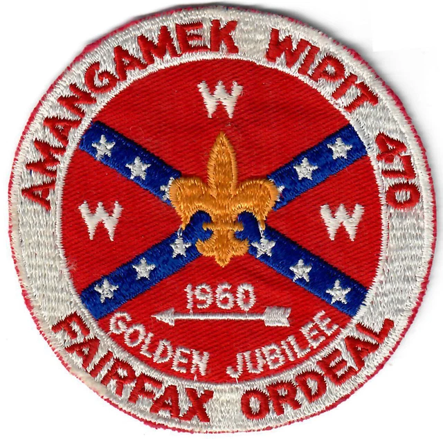 Order of the Arrow (OA) Lodge 470 Amangamek-Wipit eR1960 Fairfax Ordeal RARE