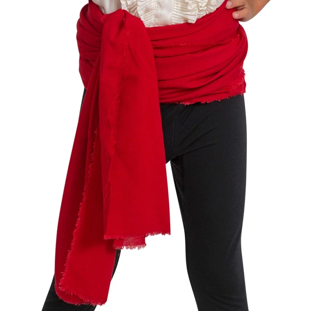 Skeleteen Red Pirate Sash Belt - Red Medieval Renaissance Pirates Tie Bandana...